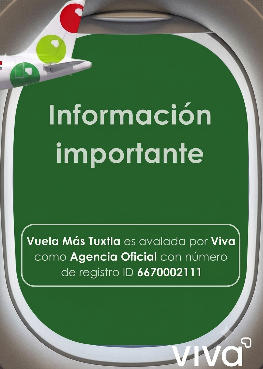 Agencia oficial Viva Aerobus Tuxtla Gutiérrez, registro ID 6670002111